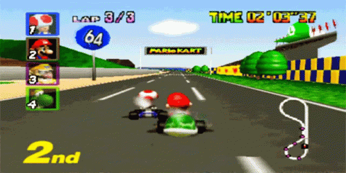 Mario_kart_64 Mario Kart GIF - Mario_kart_64 Mario Kart Green Shell GIFs