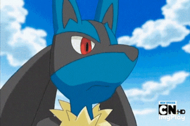 a close up of a cartoon character with the words cn + hd imgplay on the bottom