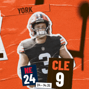 Cleveland Browns (9) Vs. New England Patriots (24) Fourth Quarter GIF - Nfl National Football League Football League GIFs