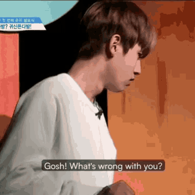 a man says gosh what 's wrong with you on a screen