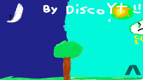a drawing of a tree with the words by disco yt