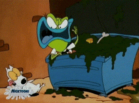 a cartoon of a dog and a frog with the nicktoons logo on the bottom
