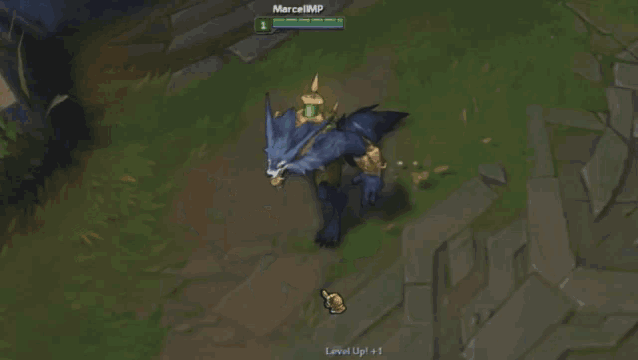 a video game screen shows a werewolf with the name mercsimp on the top left