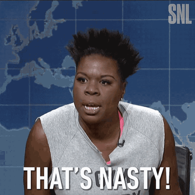 Thats Nasty Leslie Jones GIF - Thats Nasty Leslie Jones Saturday Night Live GIFs