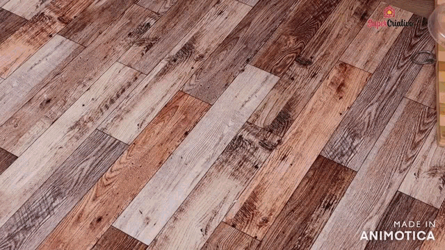 a wooden floor with the words made in animotica on it