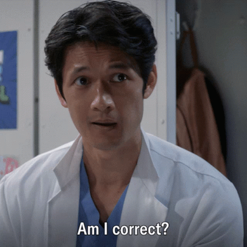 Greys Anatomy Benson Kwan GIF - Greys Anatomy Benson Kwan Am I Correct GIFs