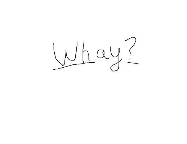 a black and white drawing of the word why written in cursive