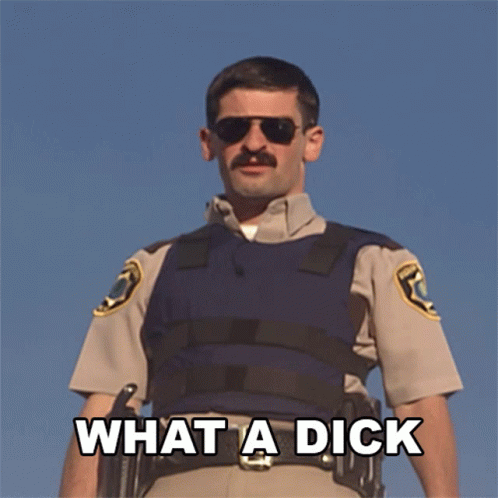 What A Dick Deputy Travis Junior GIF - What A Dick Deputy Travis Junior Reno911 GIFs