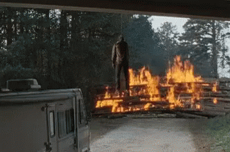 The Walking Dead GIF - The Walking Dead Burning Wreck GIFs