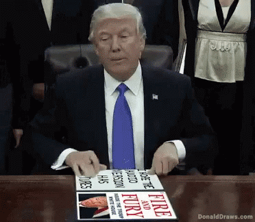Trump Fire And Fury GIF - Trump Fire And Fury Dotard GIFs