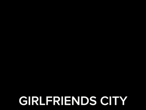 a billboard with a picture of harley quinn and the words " girlfriends city "