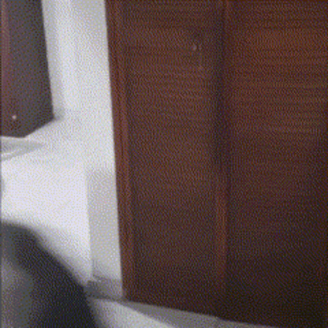 a close up of a door in a room