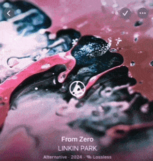 the album cover for from zero by linkin park is shown