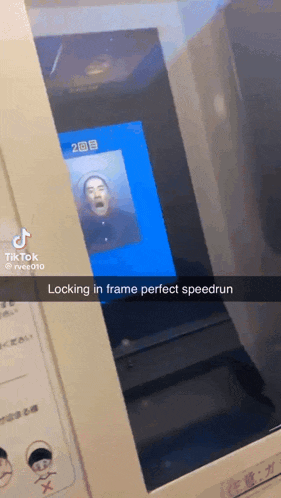 a tiktok video shows a man locked in frame perfect speedrun