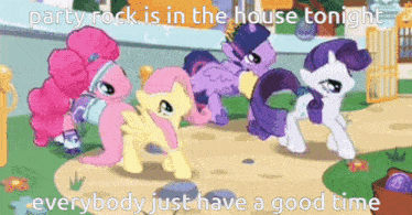 Party Rock Is In The House Tonight Everybody Just Have A Good Time GIF - Party Rock Is In The House Tonight Everybody Just Have A Good Time Mlp GIFs