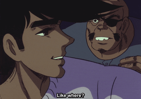 a cartoon of a man talking to another man with the caption where do you think the pinnacle of glory that every boxer dream of