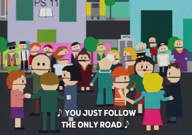 South Park Canada GIF - South Park Canada Follow The Only Road GIFs