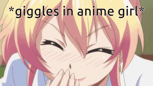 Anime Girl Giggle GIF