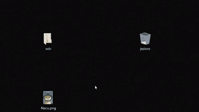 a computer screen shows two folders one of which has the word wof on it