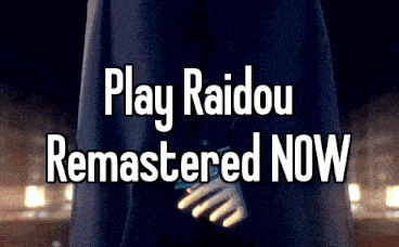 a poster for play raidou remastered now