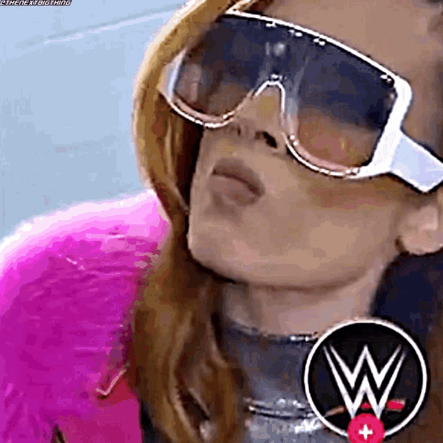 Becky Lynch Glasses GIF - Becky Lynch Glasses Checking Out GIFs