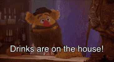 Muppet Movie Drinks On The House Shortest Version Fozzie Bear GIF - Muppet Movie Drinks On The House Shortest Version Muppet Movie Drinks On The House GIFs