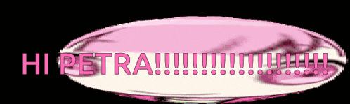 a pink circle with the word hipetra written on it