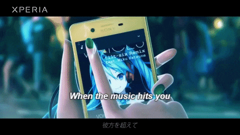 a person is holding a phone that says xperia on the top