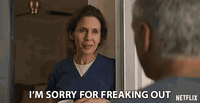 Im Sorry For Freaking Out Jessica Hecht GIF - Im Sorry For Freaking Out Jessica Hecht Karen Hayes GIFs