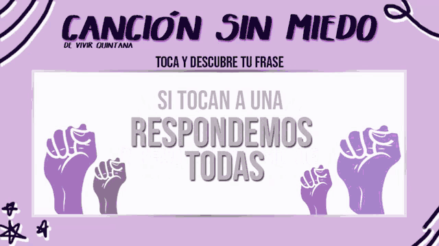 a purple speech bubble with the words nos queremos vivas on it