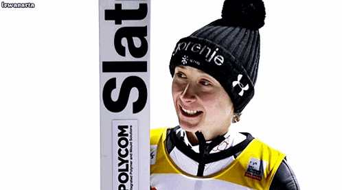 a woman wearing a hat that says " gorenje "