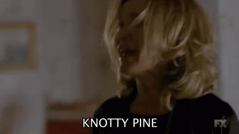 Knotty Pine?!?!?! - American Horror Story GIF - Ahs American Horror Story Knotty Pine GIFs