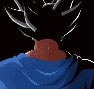 a close up of a cartoon character with a blue vest on