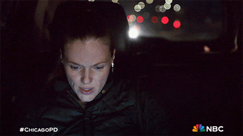 a woman sitting in a car with the words directed by jesse lee suffer on the bottom
