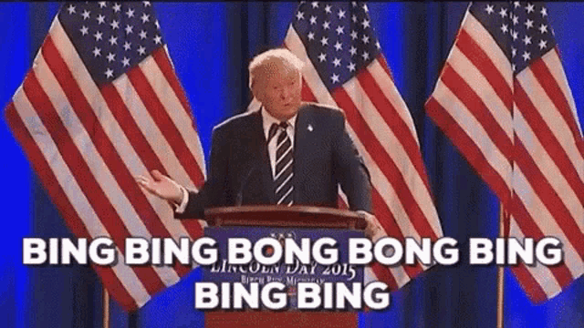 Donald Trump Bing Bing Bong GIF - Donald Trump Bing Bing Bong Talking GIFs