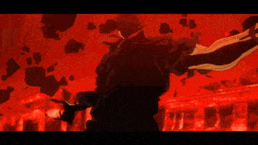 a man in a black shirt says i knew it in a red background