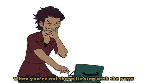 Gone Fishing Ghost And Pals GIF - Gone Fishing Ghost And Pals An Xiao GIFs