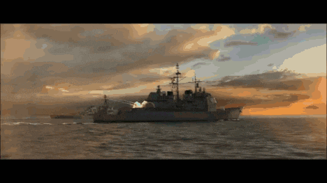 a large ship is floating on top of a large body of water