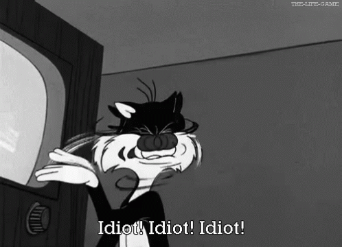 Idiot - Sylvester GIF