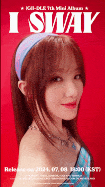 a poster for a girl 's 7th mini album titled i sway
