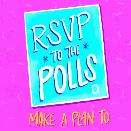 Rsvp To The Polls Make A Plan GIF - Rsvp To The Polls Make A Plan Vote Early GIFs