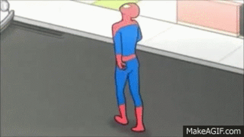 Spider Man Walking GIF