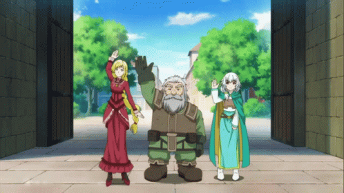 Anime Anime Wave GIF - Anime Anime Wave In The Land Of Leadale GIFs