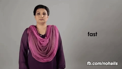 Fast Faster GIF - Fast Faster Pakistan Sign Language GIFs
