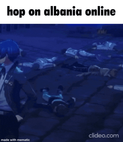 a man in a suit is standing in front of a group of dead people in a video game .