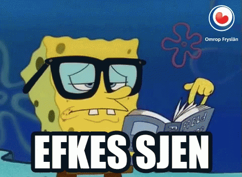 Efkes Sjen Reading GIF - Efkes Sjen Reading Spongebob GIFs