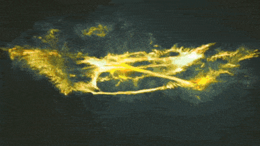 a fleur de lis symbol is in the center of a circle of fire