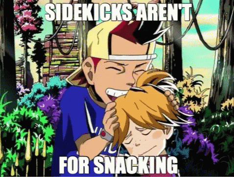 Sidekicks Arent For Snacking Viewtiful Joe GIF - Sidekicks Arent For Snacking Viewtiful Joe Hungry GIFs