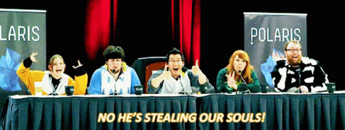 Hes Stealing Our Souls No GIF - Hes Stealing Our Souls No Pose GIFs