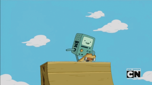 Bmo Adventure Time GIF - Bmo Adventure Time Skate Board GIFs